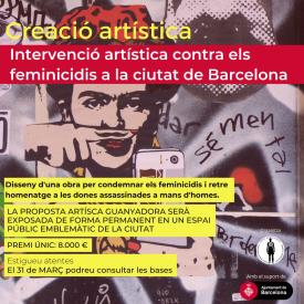 cartell concurs intervenció artistica feminicidis