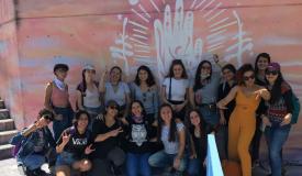 Accions de tancament de la #RedSorora de dones joves a Medellín, Colòmbia