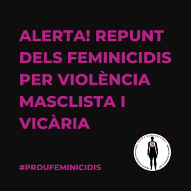 Contra el repunt de feminicidis per violència masclista i vicària