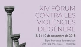 Portada programa XIV Fòrum contra les violències de gènere 
