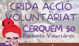 cartell crida a l'acció voluntària
